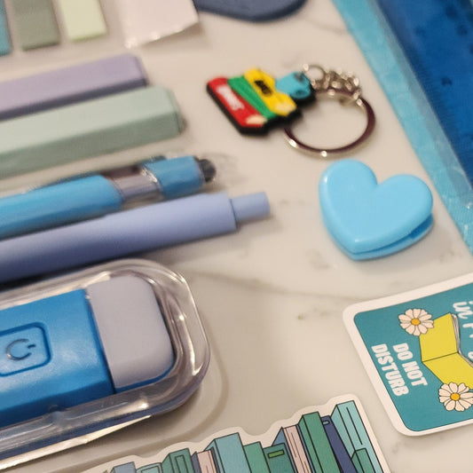 Blue Bookish Bundle gift set for book lovers