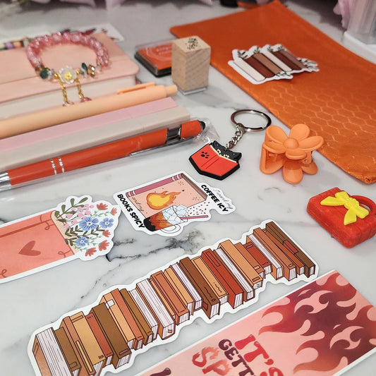 Orange Bookish Bundle gift set for book lovers