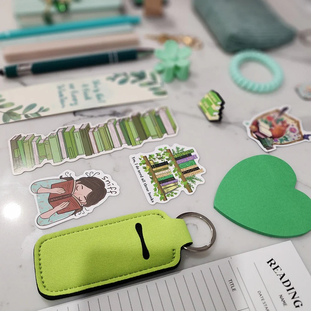 Green Bookish Bundle gift set for book lovers