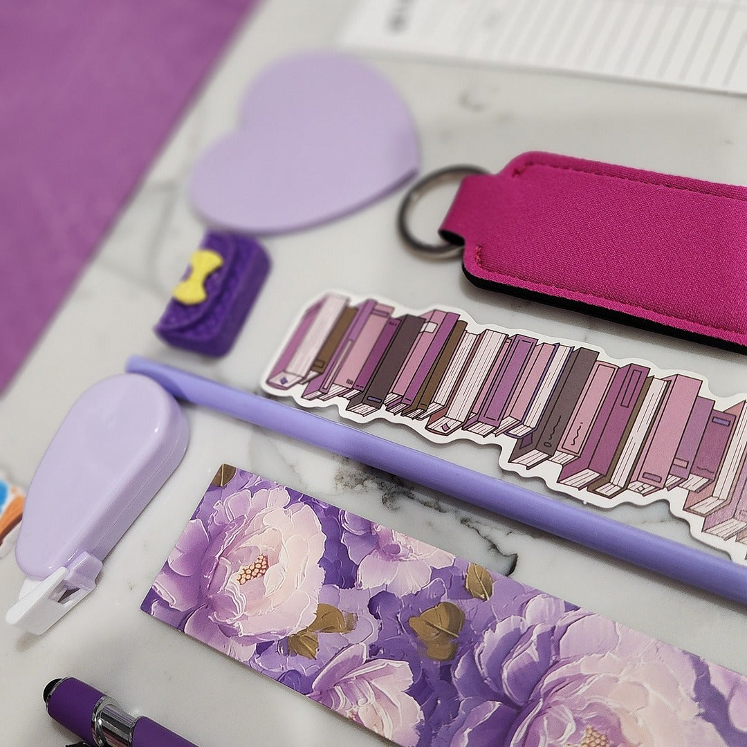 Purple Bookish Bundle gift set for book lovers