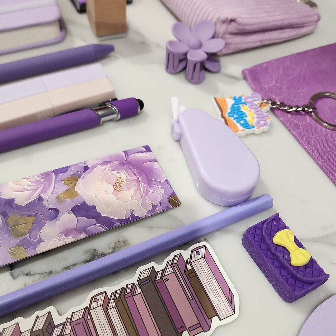 Purple Bookish Bundle gift set for book lovers