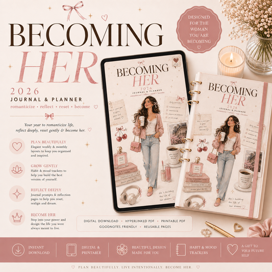 Becoming Her 2027 — The Ultimate Planner & Journal